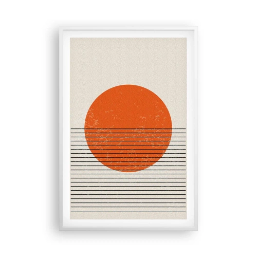 Affiche dans un cadre blanc - Poster - Toujours le soleil - 61x91 cm