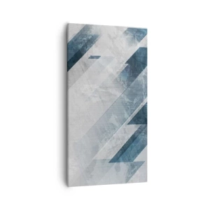 Impression sur toile - Image sur toile - Composition spatiale - mouvement gris - 55x100 cm