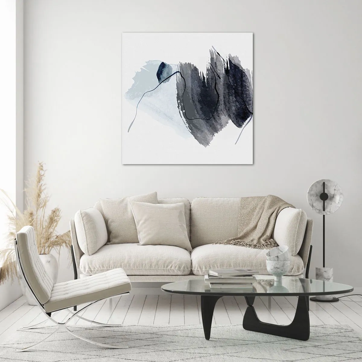 Impression sur verre - Image sur verre - Intensité et mouvement - 30x30 cm