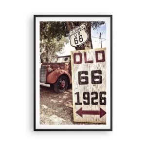 Affiche dans un cadre noir - Poster - La légende de la province américaine - 61x91 cm