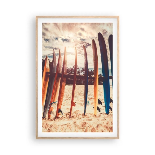 Affiche dans un chêne clair - Poster - Bonne nuit, à demain - 61x91 cm