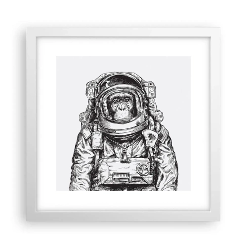 Affiche dans un cadre blanc - Poster - Évolution alternative - 30x30 cm