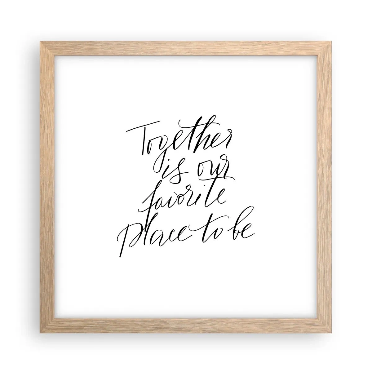 Affiche dans un chêne clair - Poster - Vous aussi vous le sentez? - 30x30 cm