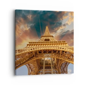Impression sur toile - Image sur toile - Comment l'humanité a atteint le ciel - 40x40 cm