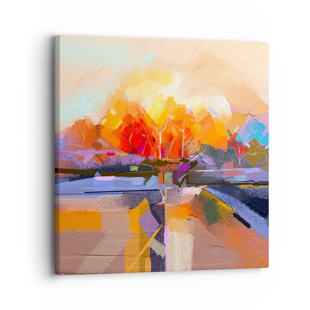 Impression sur toile - Image sur toile - L'automne est arrivé - 30x30 cm