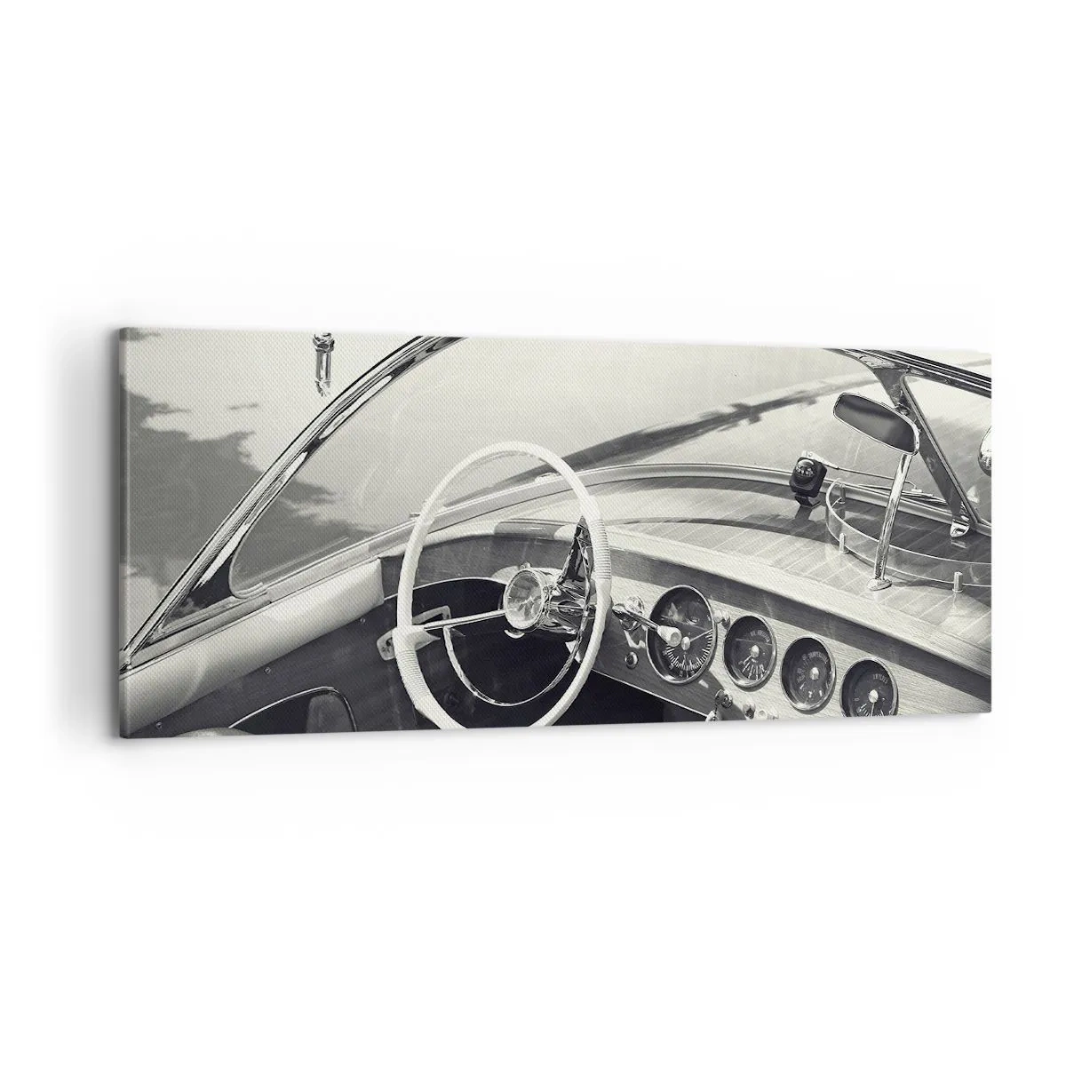 Impression sur toile - Image sur toile - Temps pour riche - 100x40 cm