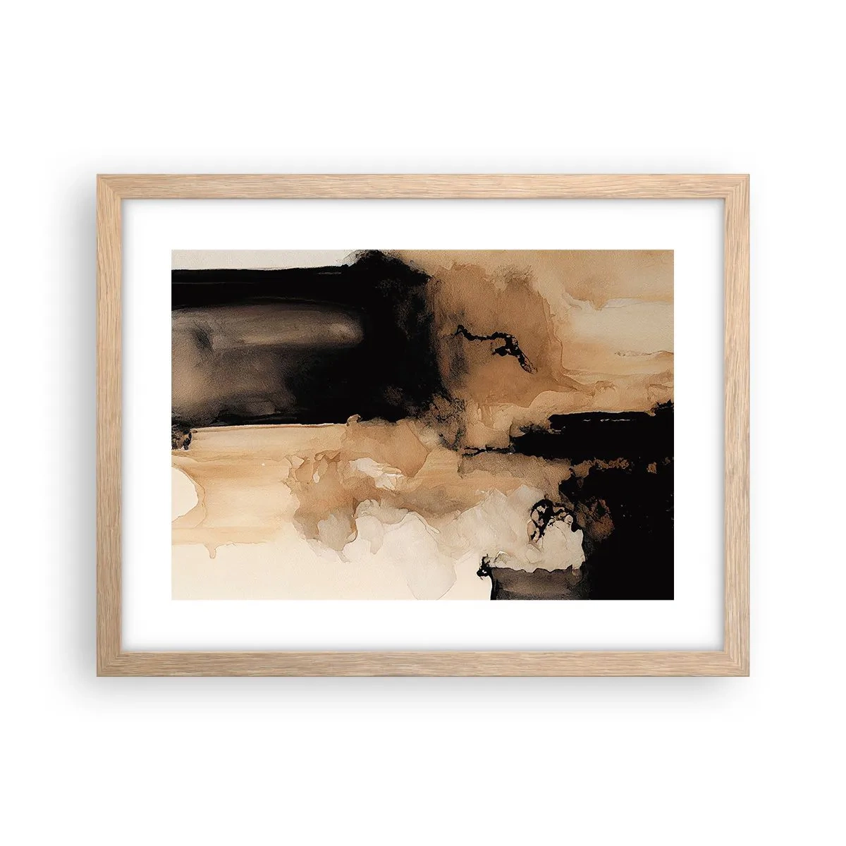 Affiche dans un chêne clair - Poster - Une abstraction intrigante - 40x30 cm