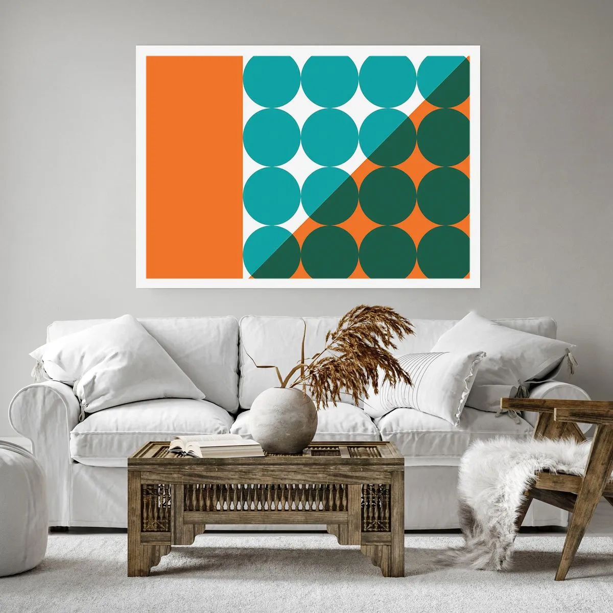 Affiche - Poster - En haut et en diagonale - 70x50 cm