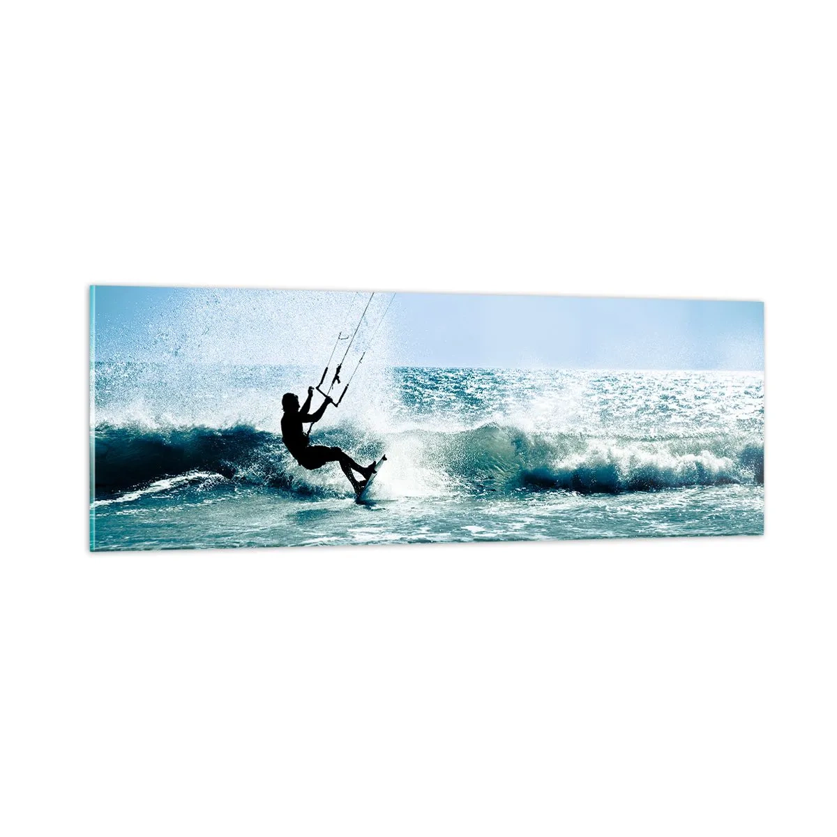 Impression sur verre - Image sur verre - On se laisse emporter - 90x30 cm