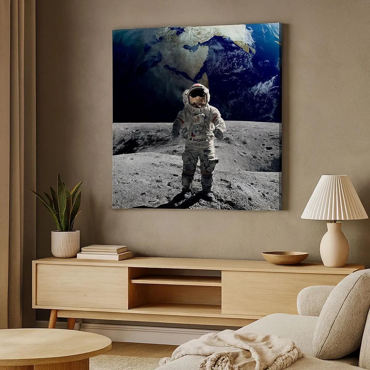 Impression sur toile - Image sur toile - Salutations de la lune - 30x30 cm