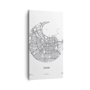Impression sur toile - Image sur toile - Anatomie de Doha - 55x100 cm