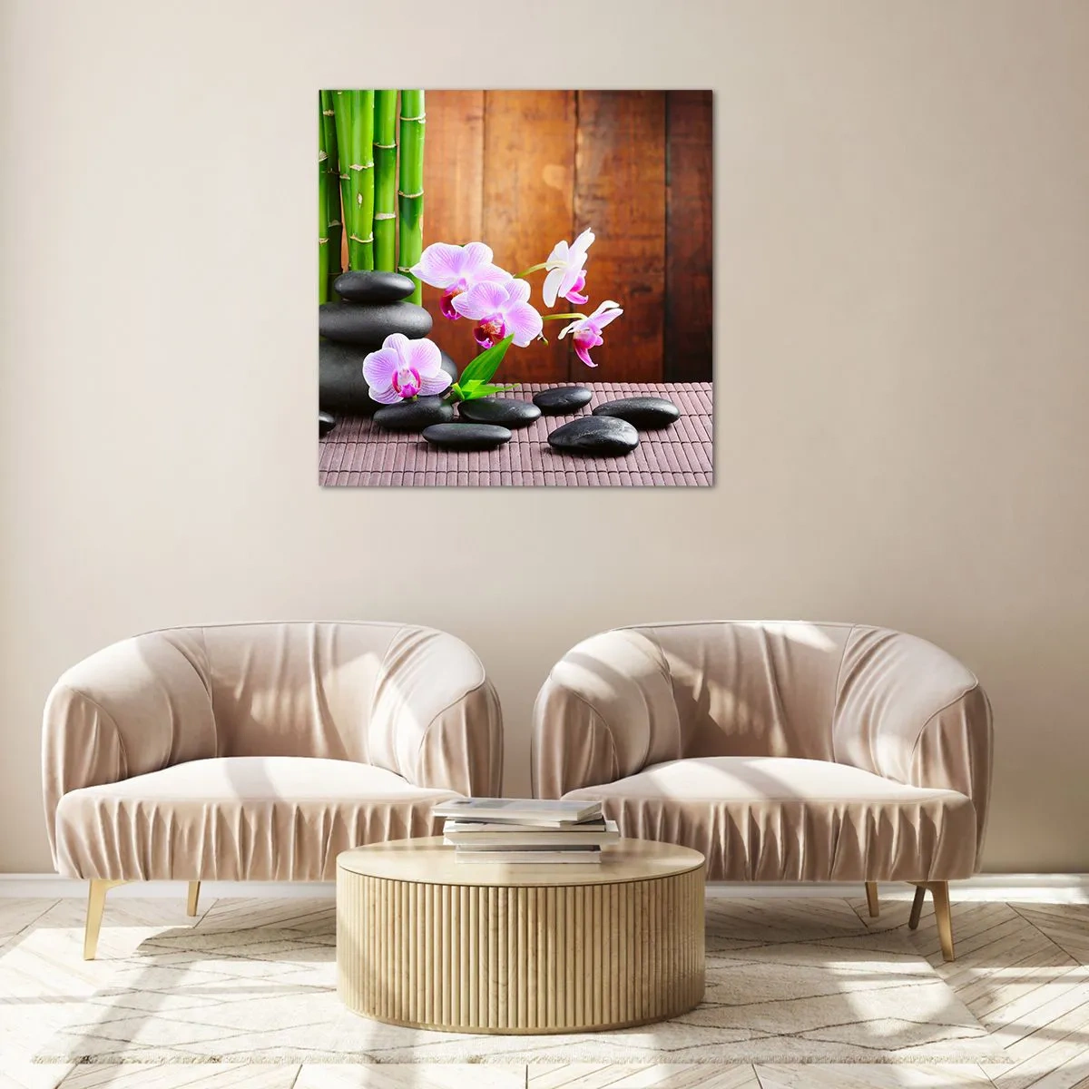 Impression sur verre - Image sur verre - Rencontrez les plaisirs de l'est - 50x50 cm