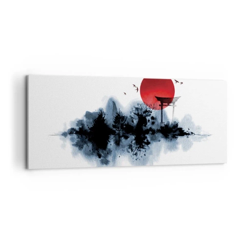 Impression sur toile - Image sur toile - Vue japonnaise - 100x40 cm