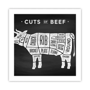 Affiche - Poster - L'art de la découpe - 50x50 cm