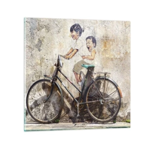 Impression sur verre - Image sur verre - Vrai ou faux? - 40x40 cm