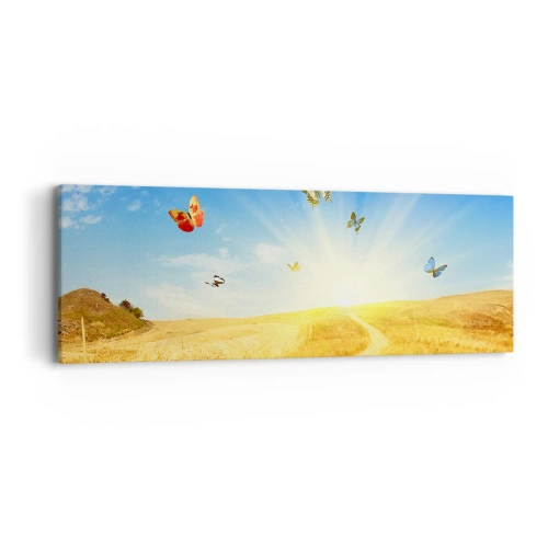 Impression sur toile - Image sur toile - Et comment ne pas aimer l'été ? - 90x30 cm