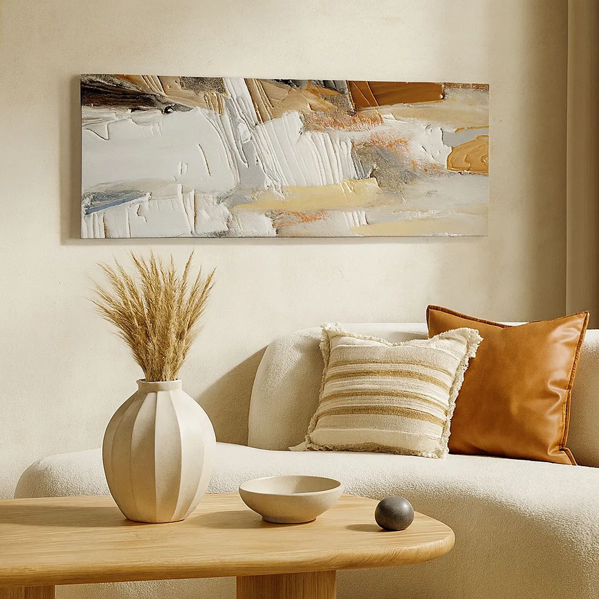 Impression sur toile - Image sur toile - Couches colorées - 100x40 cm
