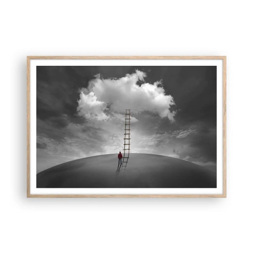 Affiche dans un chêne clair - Poster - Tout est possible - 100x70 cm