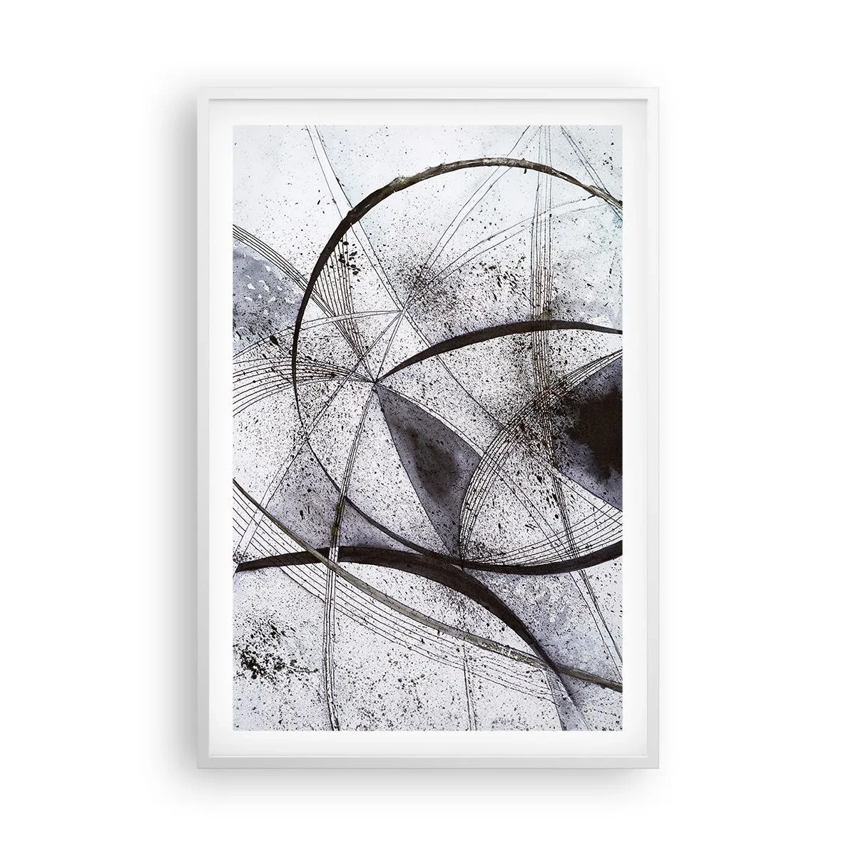 Affiche dans un cadre blanc - Poster - Fantaisie futuriste - 61x91 cm