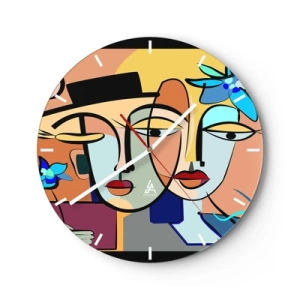 Horloge murale - Pendule murale - Le Rendez-vous de Picasso - 40x40 cm