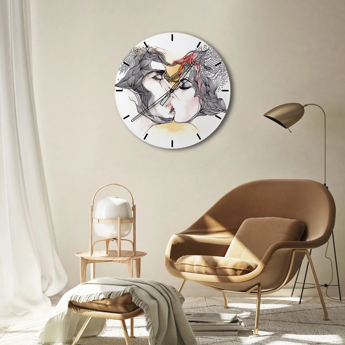 Horloge murale - Pendule murale - Le monde n'existe pas - 30x30 cm