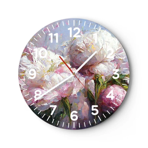 Horloge murale - Pendule murale - Un bouquet plein de vie - 40x40 cm