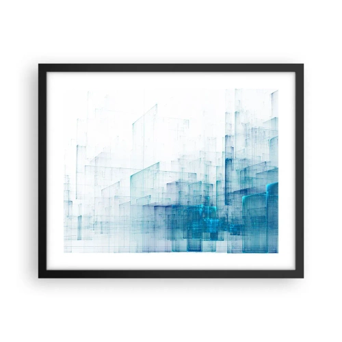 Affiche dans un cadre noir - Poster - Comment l’espace s’est formé - 50x40 cm