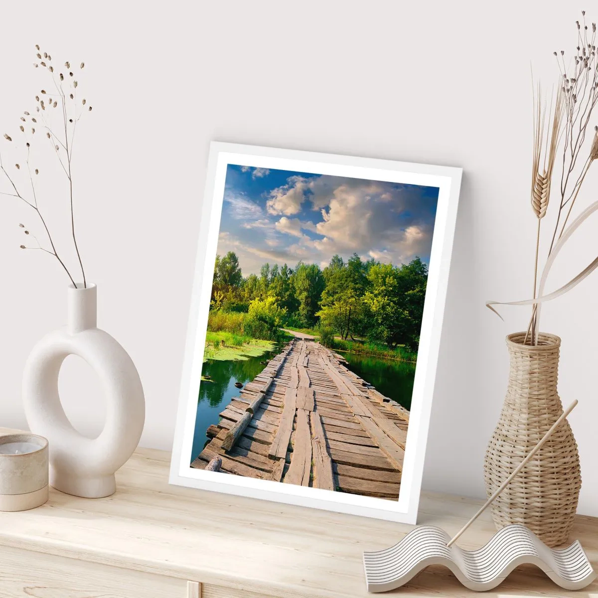 Affiche dans un cadre blanc - Poster - L'été, l'été partout - 40x50 cm