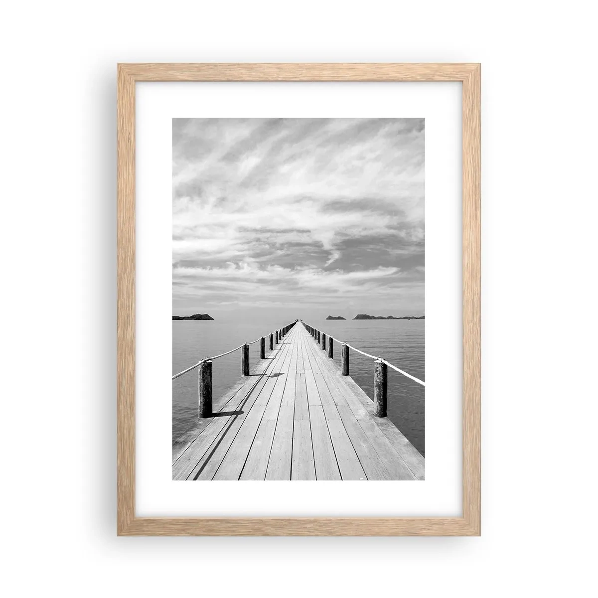 Affiche dans un chêne clair - Poster - Et peut-être un voyage... - 30x40 cm