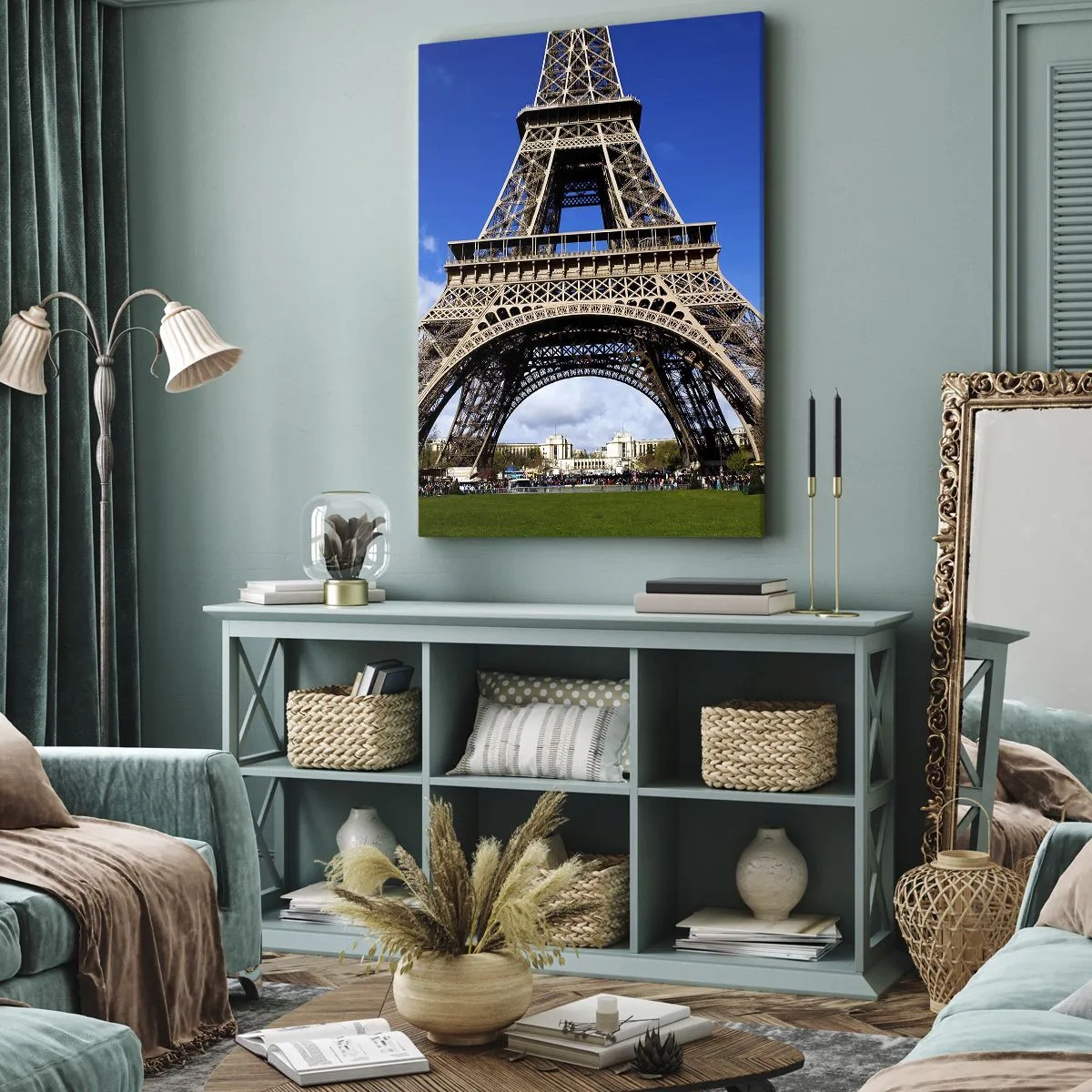 Impression sur toile - Image sur toile - Tout Paris à ses pieds - 55x100 cm
