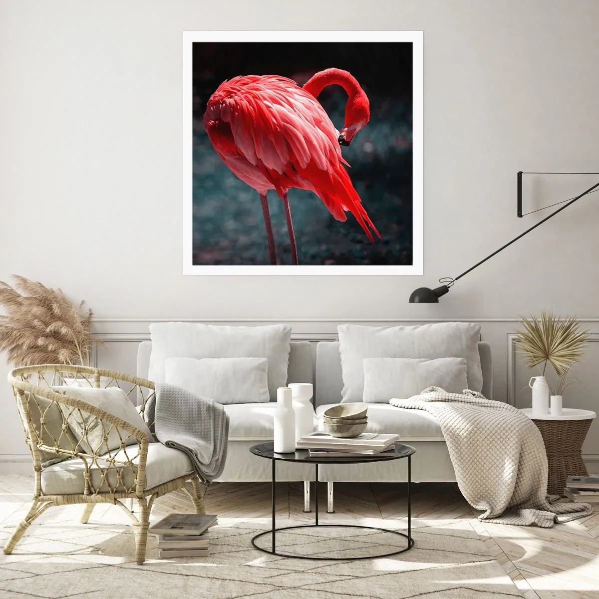 Affiche - Poster - Poème cramoisi de la nature - 40x40 cm