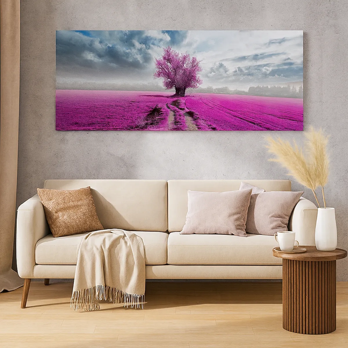 Impression sur toile - Image sur toile - Lande - nature sauvage - 30x30 cm