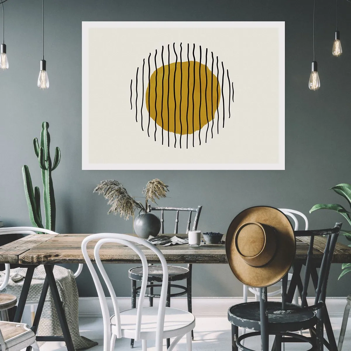 Affiche - Poster - Abstraction tremblante de chaleur - 50x40 cm