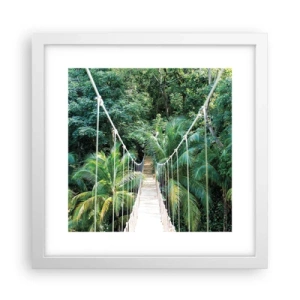 Affiche dans un cadre blanc - Poster - Welcome to the jungle! - 30x30 cm