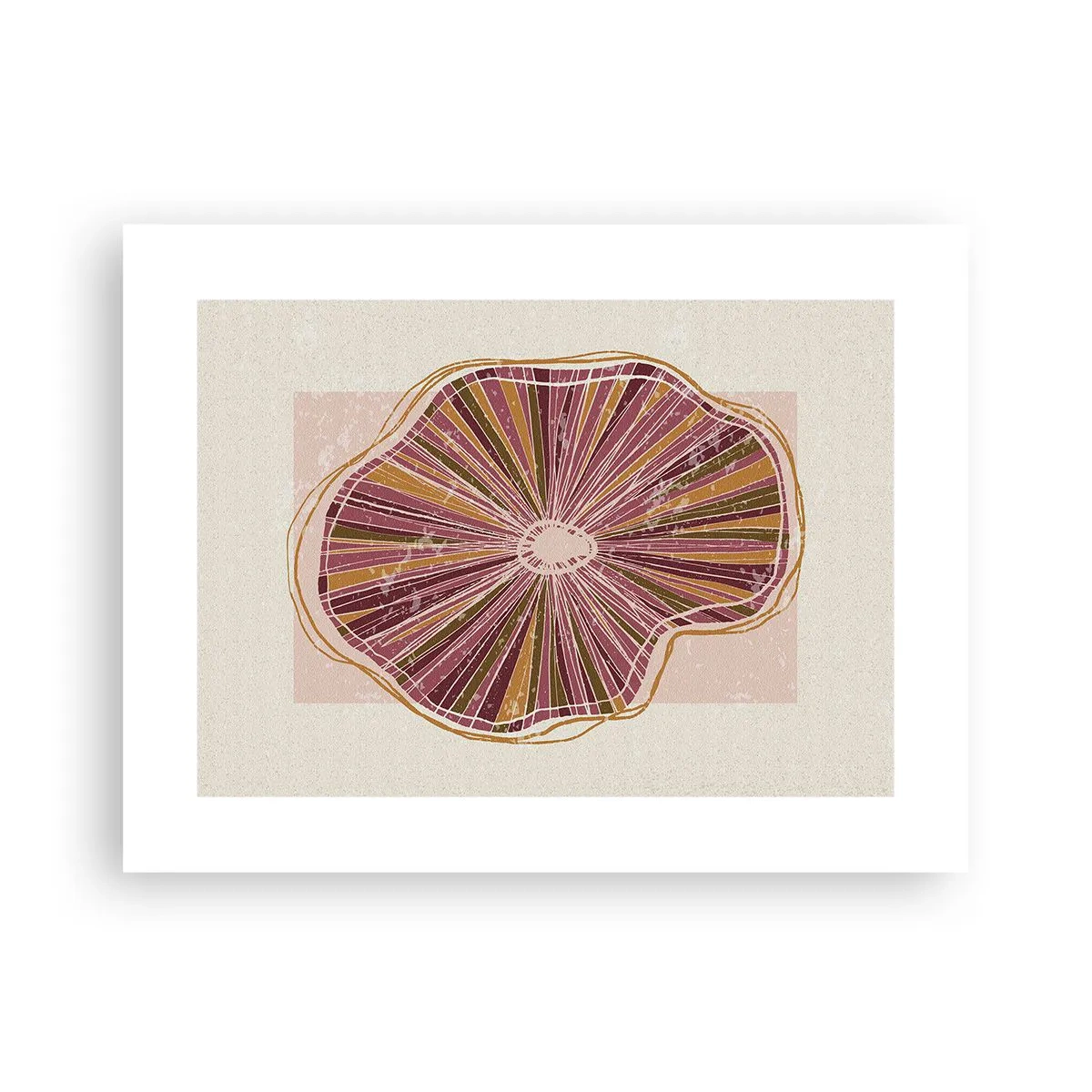 Affiche - Poster - Abstraction rayonnante - 40x30 cm