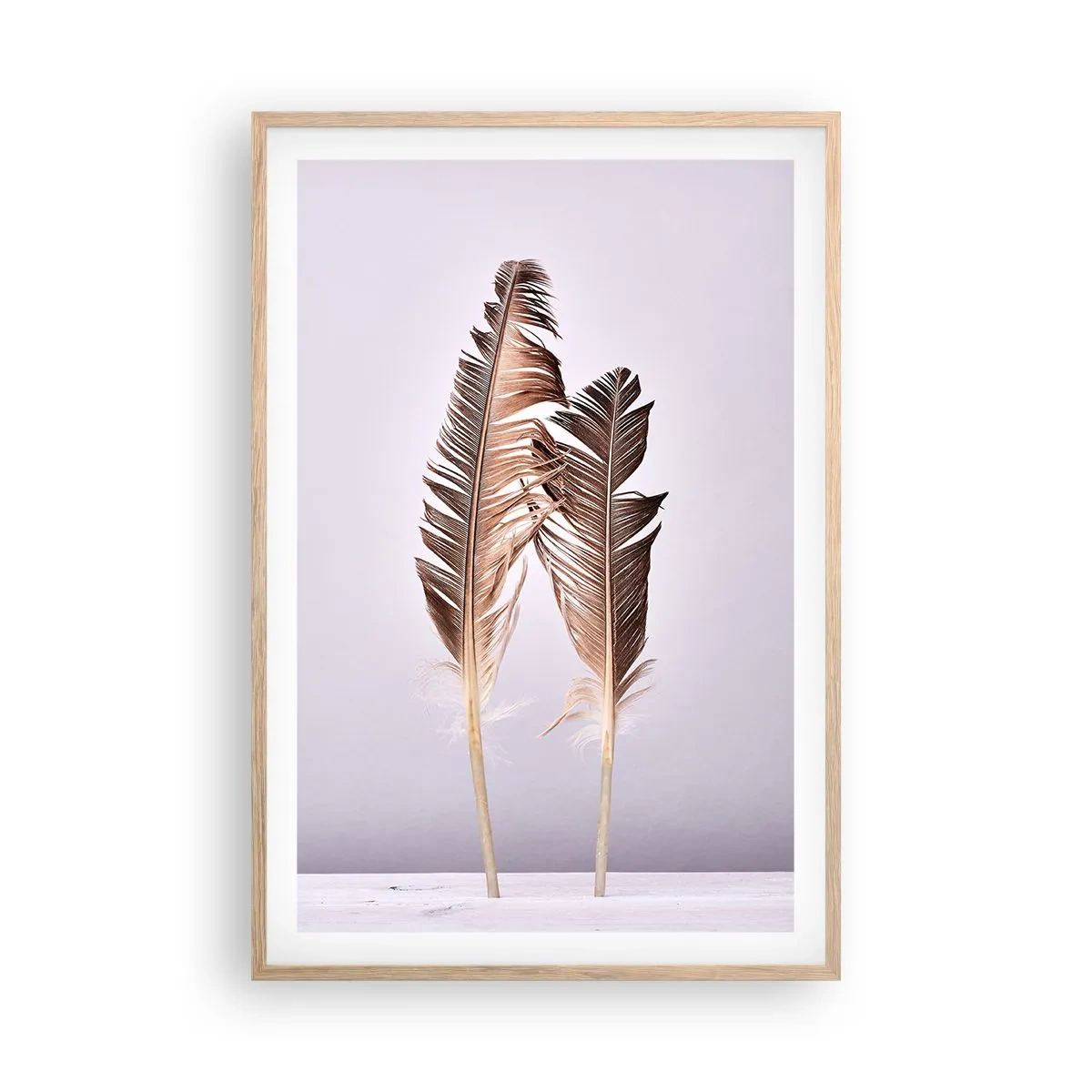 Affiche dans un chêne clair - Poster - Face au néant - 61x91 cm