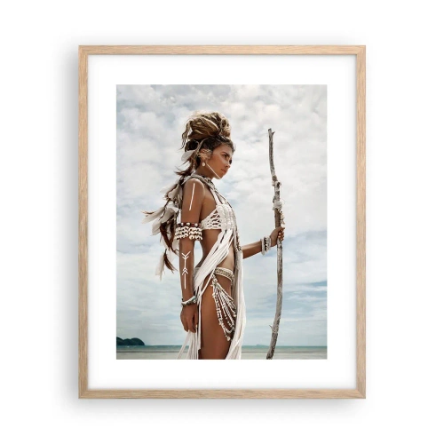 Affiche dans un chêne clair - Poster - Reine des tropiques - 40x50 cm