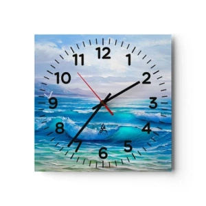 Horloge murale - Pendule murale - Il apporte un soulagement - 40x40 cm