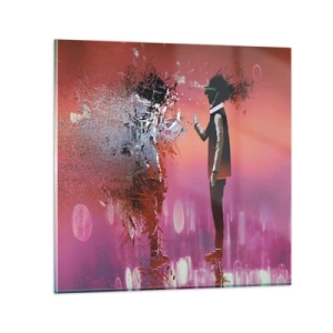 Impression sur verre - Image sur verre - Pouvez-vous regarder à l'intérieur de vous-même ? - 40x40 cm