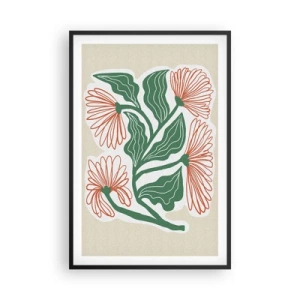 Affiche dans un cadre noir - Poster - Folk et moderne - 61x91 cm