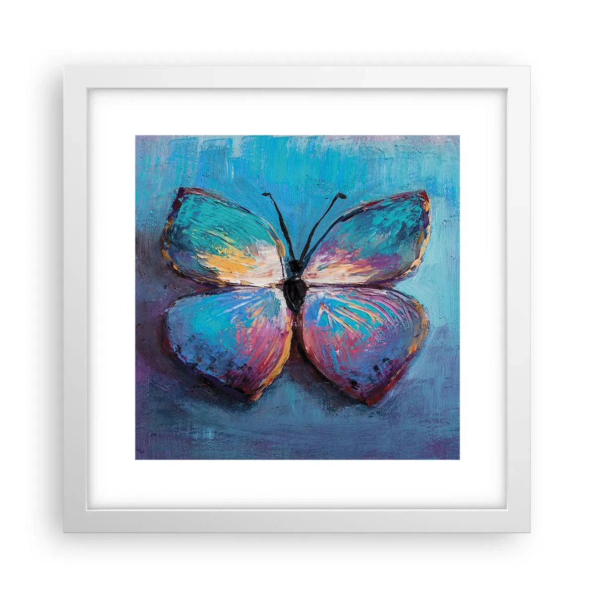 Affiche dans un cadre blanc - Poster - Dans toute sa splendeur - 30x30 cm