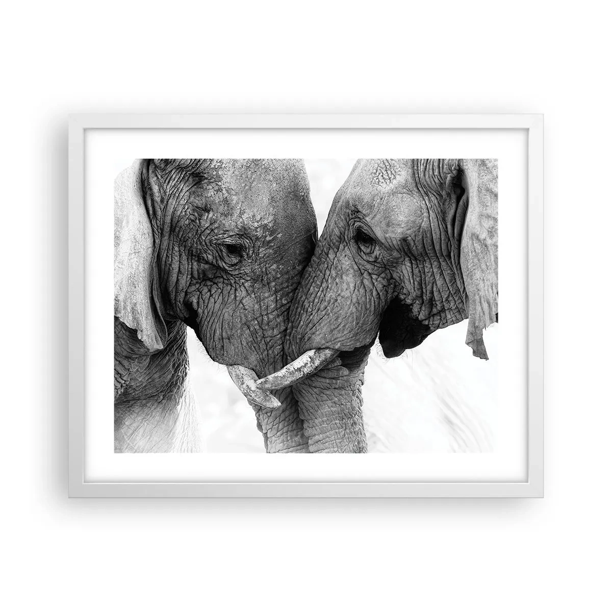 Affiche dans un cadre blanc - Poster - Confession sincère - 50x40 cm