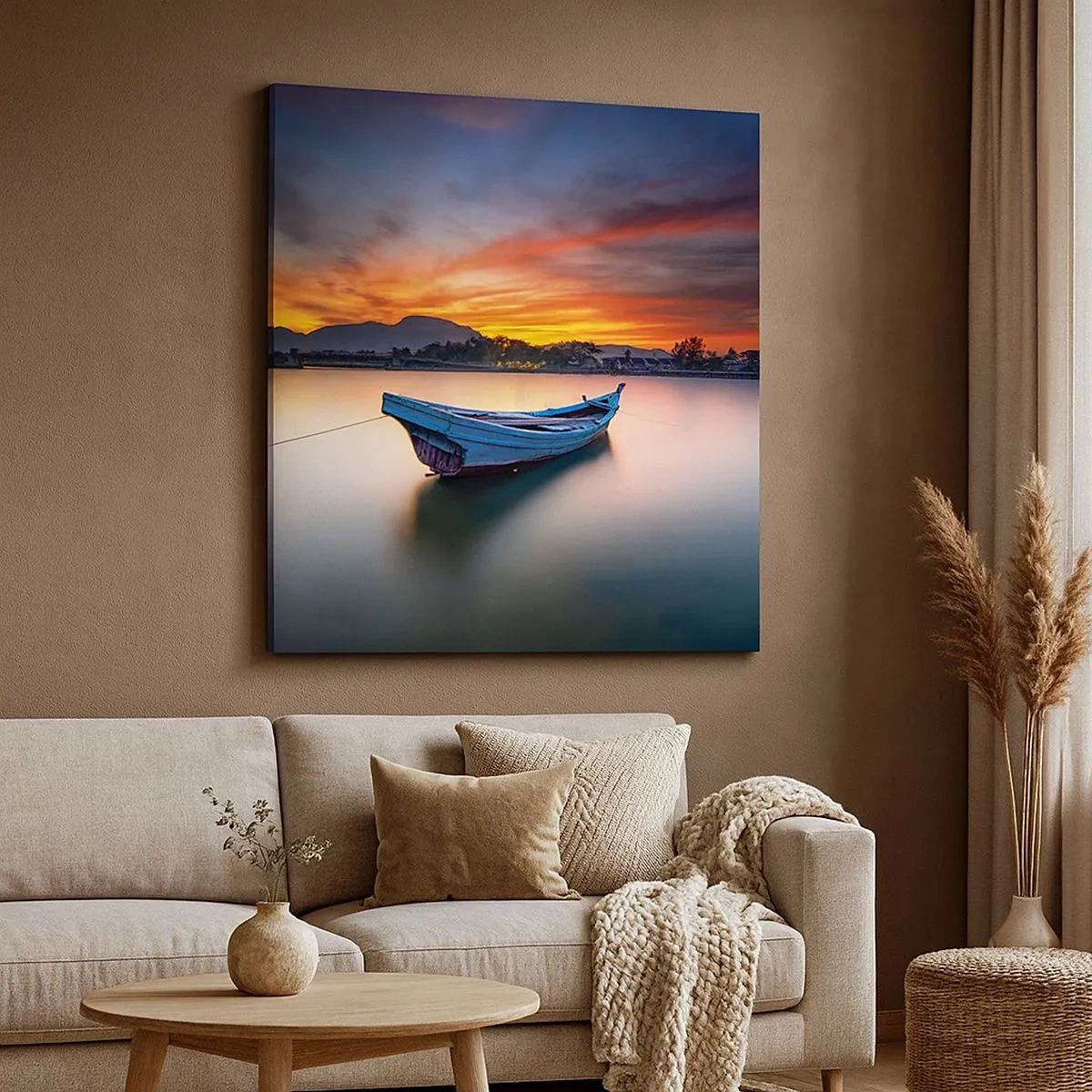 Impression sur toile - Image sur toile - Une bonne nuit arrive - 30x30 cm