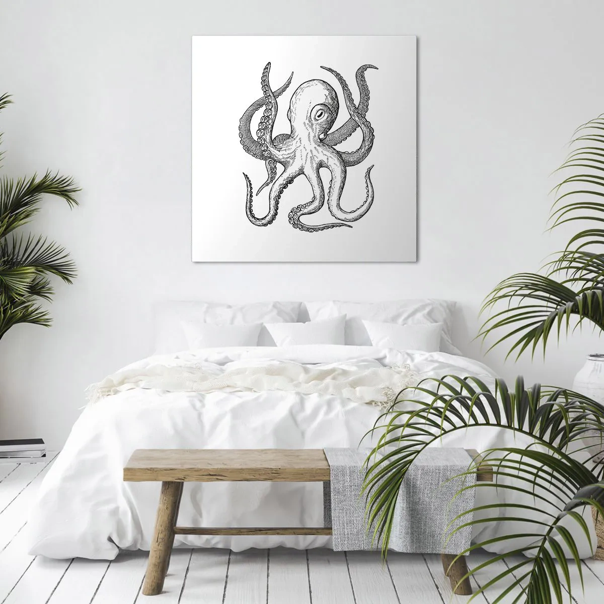 Impression sur toile - Image sur toile - Dansant avec les vagues - 60x60 cm