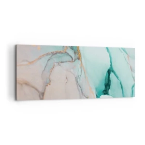 Impression sur toile - Image sur toile - Danse des formes et des couleurs - 100x40 cm