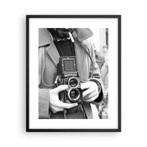 Affiche dans un cadre noir - Poster - Dans un style rétro - 40x50 cm