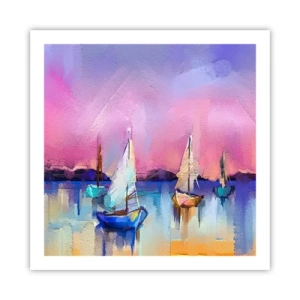 Affiche - Poster - Direction: les eaux larges - 60x60 cm