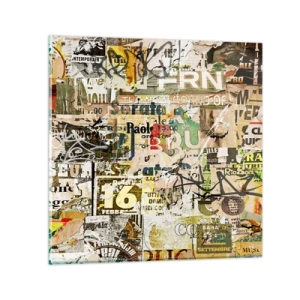 Impression sur verre - Image sur verre - Oh, il se passe quelque chose... - 30x30 cm