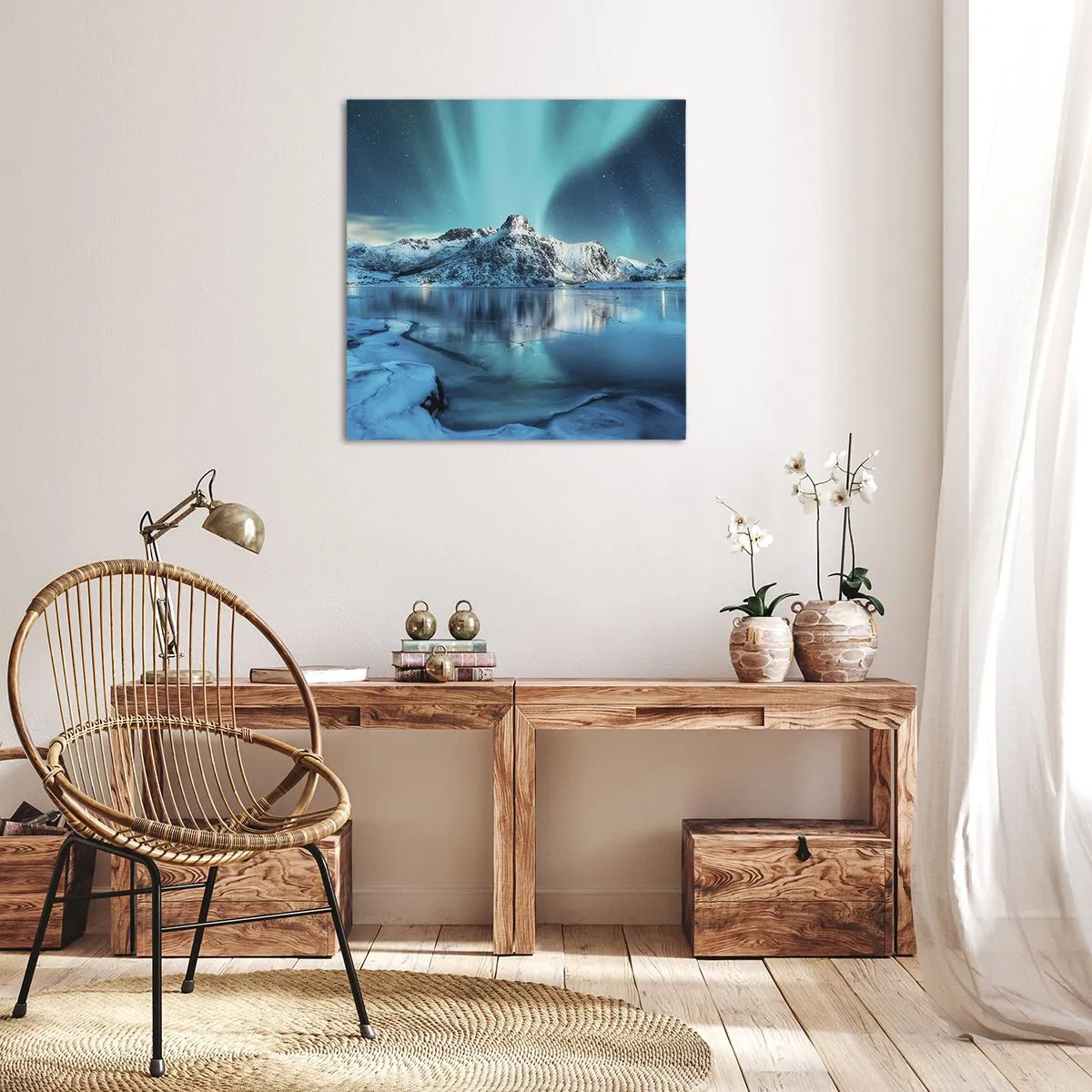 Impression sur toile - Image sur toile - Nuit de lumières - 70x70 cm