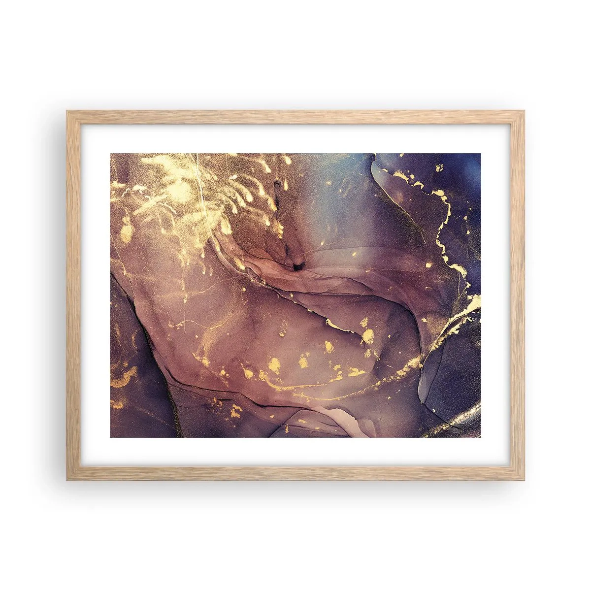 Affiche dans un chêne clair - Poster - Matière et esprit - 50x40 cm